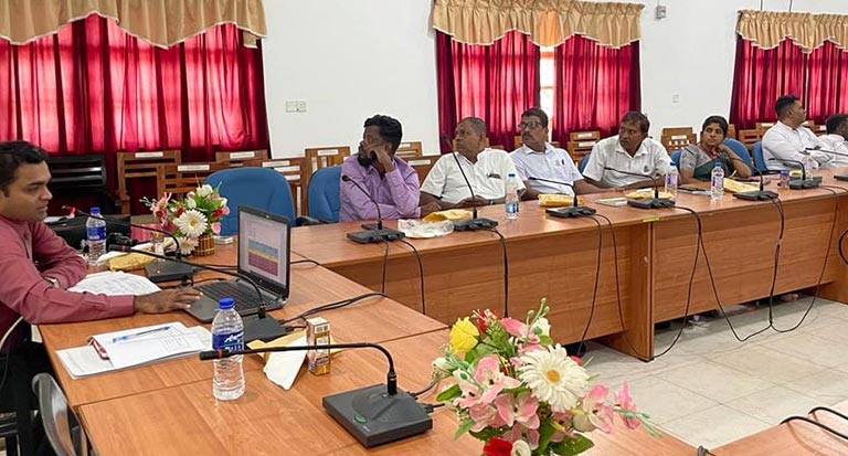 Progress review meeting and awareness program at Vauniya District Sectariat.